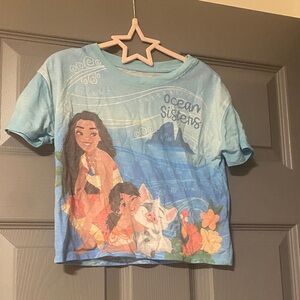 Moana 2 Ocean Sisters Blue Kids Shirt 4T Disney